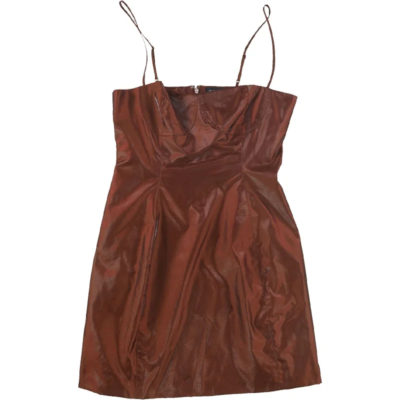 Danielle Bernstein Womens Solid Mini Dress