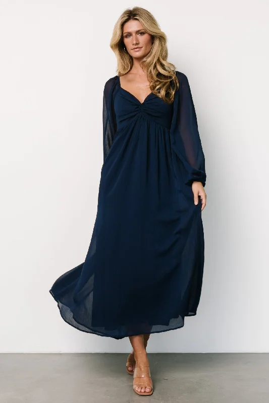 Dione Midi Dress | Navy