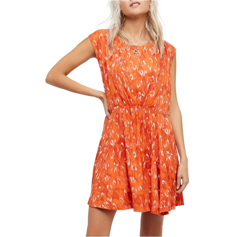 Free People Womens Fake Love Printed Mini Dress