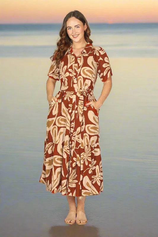 Ginette Maxi Dress in Malibu Sunset