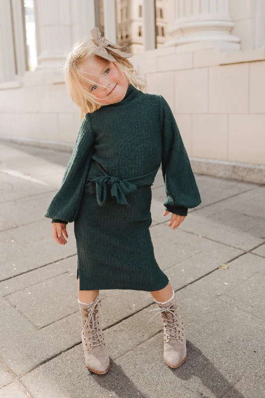 Mini Jensen Dress in Green