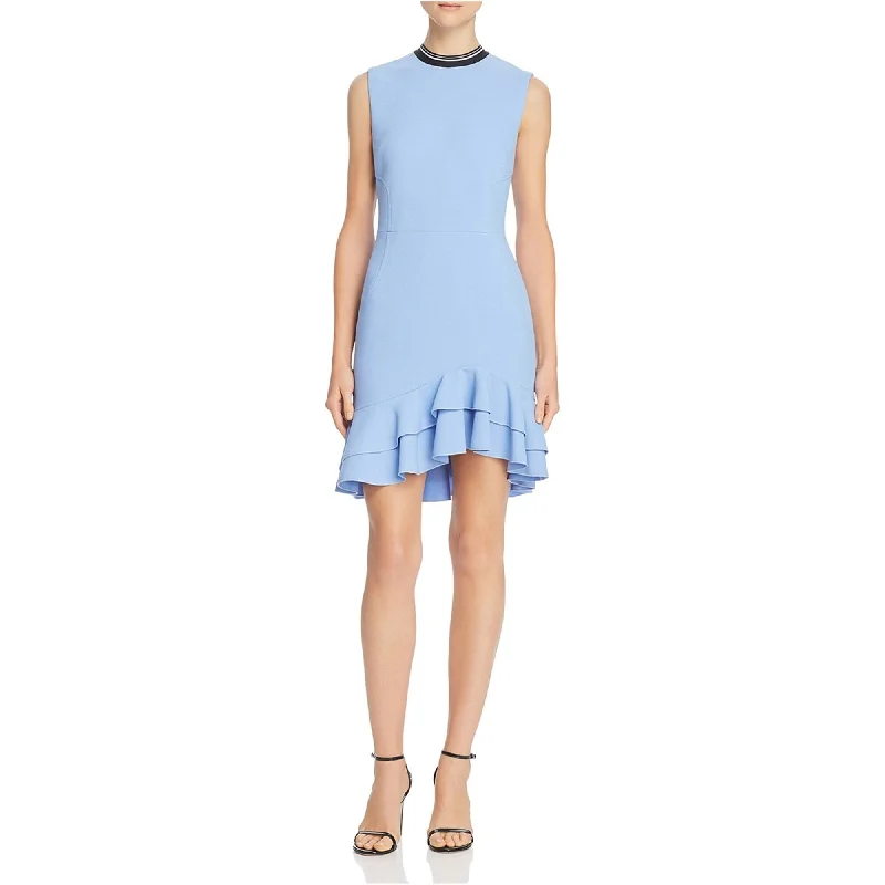 Rebecca Vallance Womens Yves Mini Dress, Blue, 8