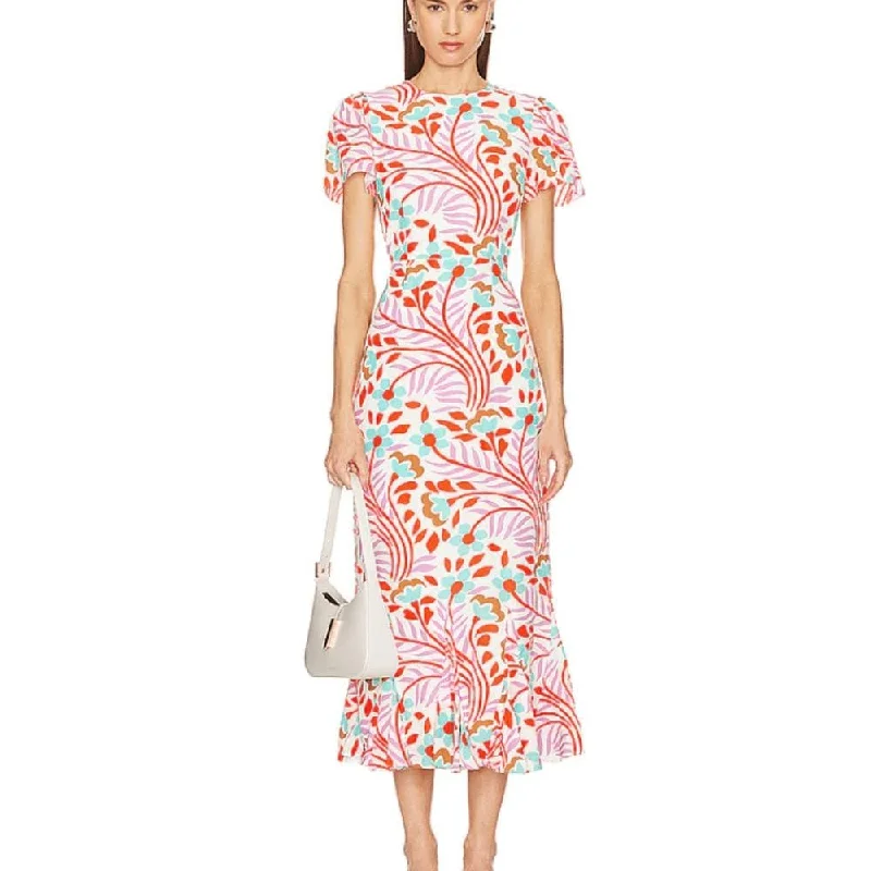 Rhode Women's Lulani Midi Dress, Lago Vine