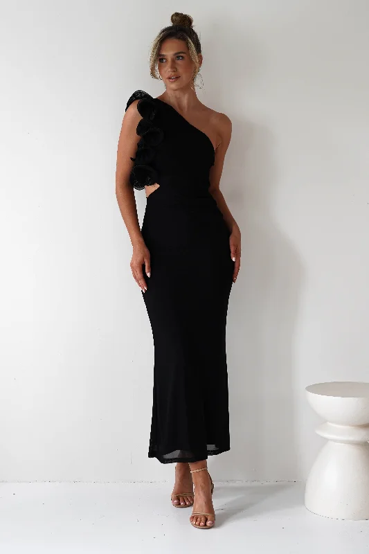 Sydney Bodycon Maxi Dress | Black