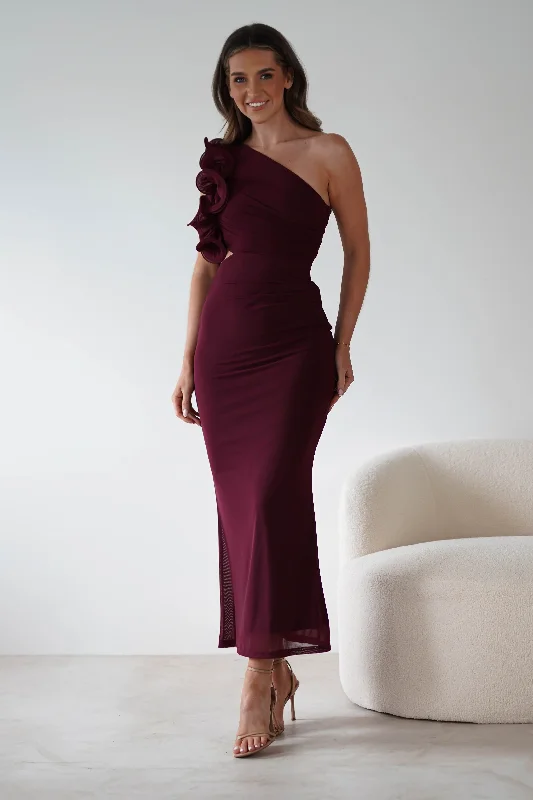 Sydney Bodycon Maxi Dress | Wine