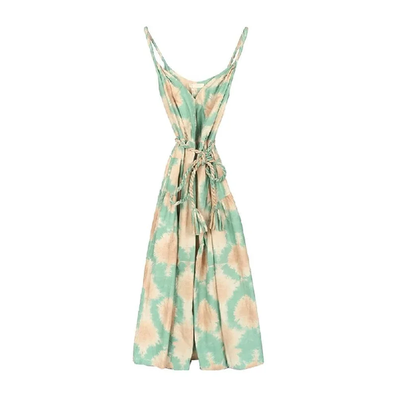 Ulla Johnson Women's Valentina Dress Calcite Tie Dye Midi