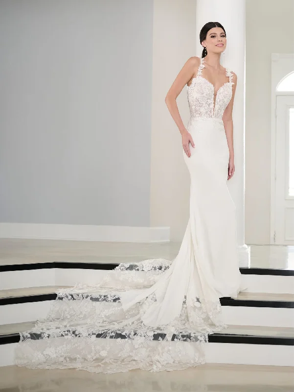 3D Floral Sleeveless Bridal Gown by Adrianna Papell 31294