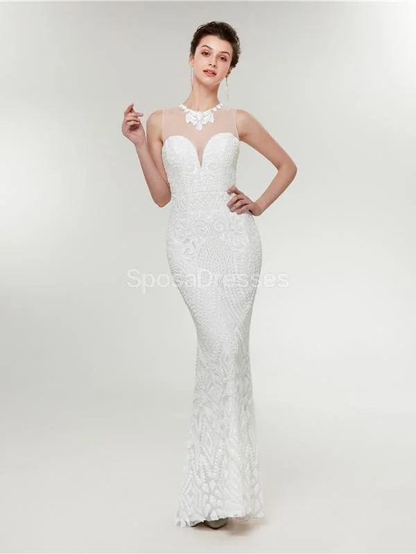 Simple Lace Mermaid Cheap Wedding Dresses Online, Cheap Bridal Dresses, WD582